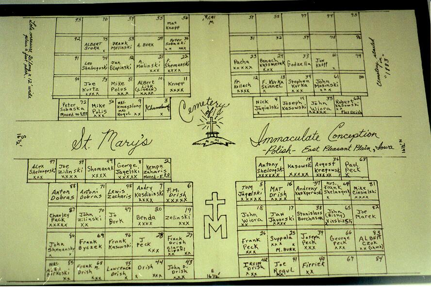 picture of cemetery plot layout